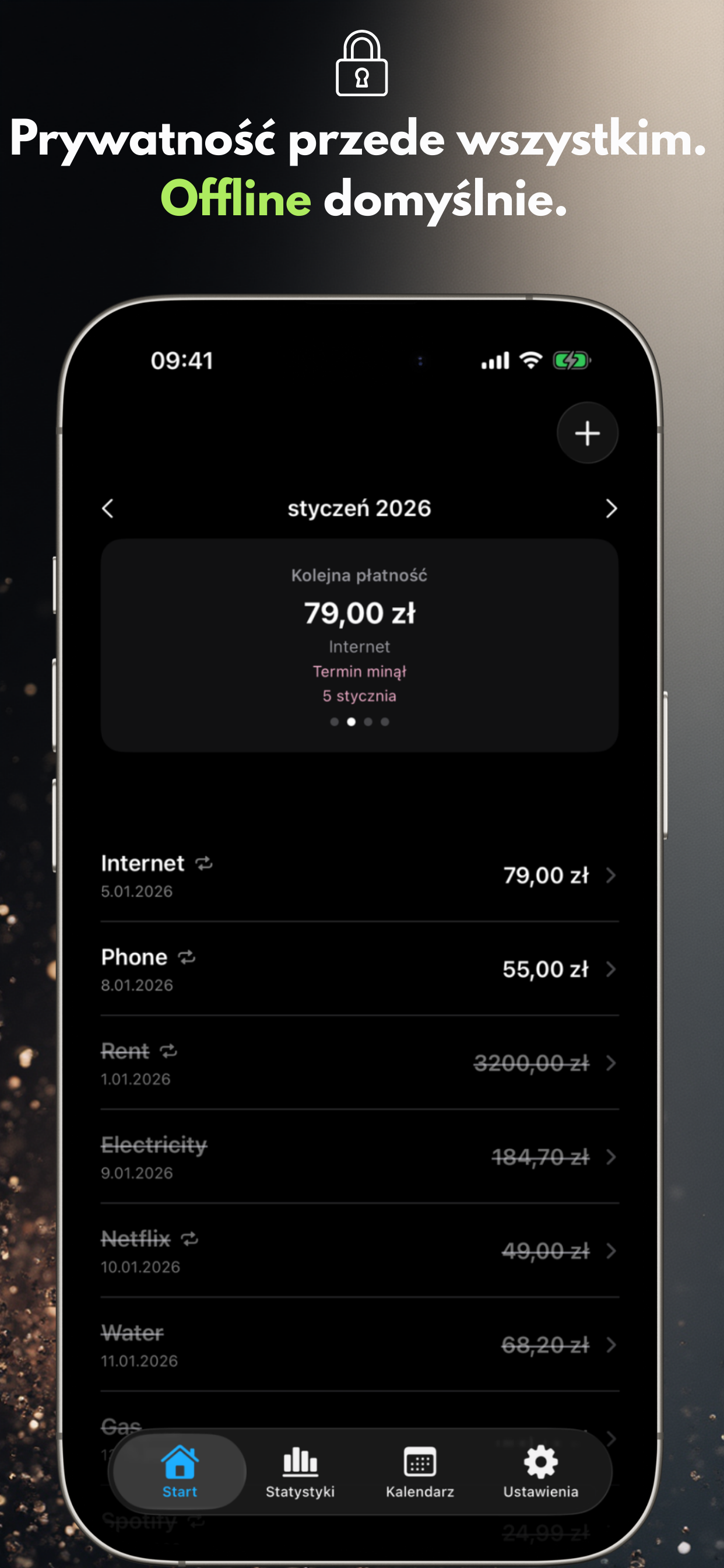 Prywatność przede wszystkim. Offline domyślnie.